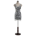 Grey Sequin Real Sample High Quality Prom Evening Dress